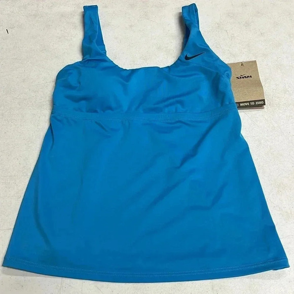 Women’s Nike Tankini Swimsuit Top Size Small Blue NWT - Picture 4 of 8